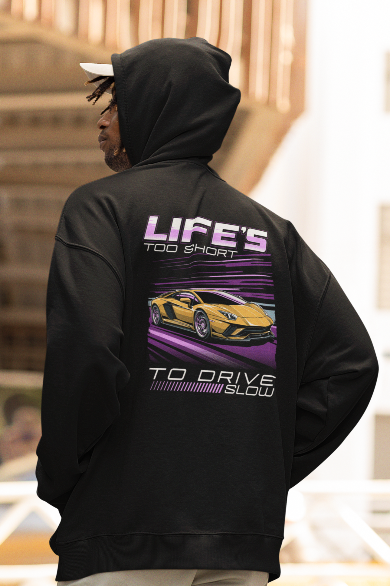 Life's too short Oversized Zipper Hoodie