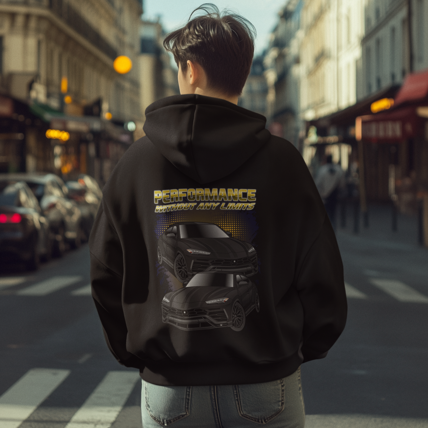 Urus Oversized Zipper Hoodie