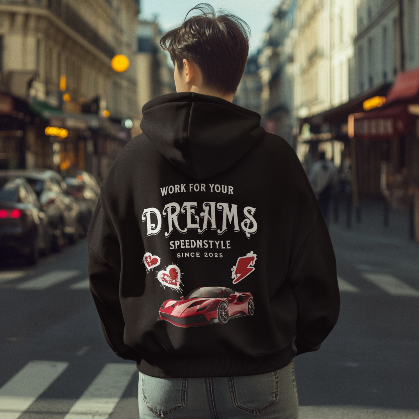 Work for your dreams Oversized Hoodie