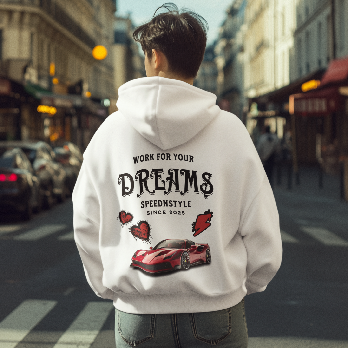 Work for your dreams Oversized Hoodie